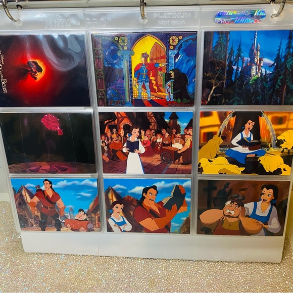 Vintage 1992’ Disney Beauty and the Beast Movie Trading Cards w/Binder Mint Card - Picture 3 of 15
